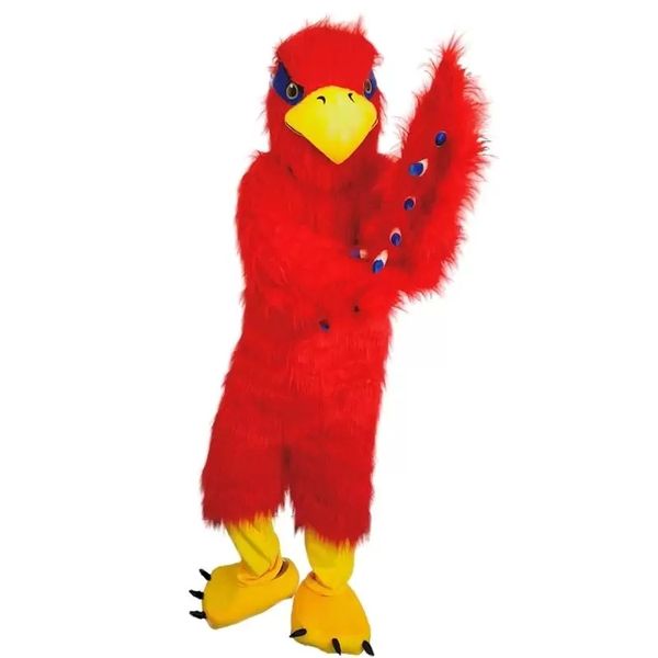 

professional made red eagle bird mascot costumes for adults circus christmas halloween outfit fancy dress suit, Red;yellow