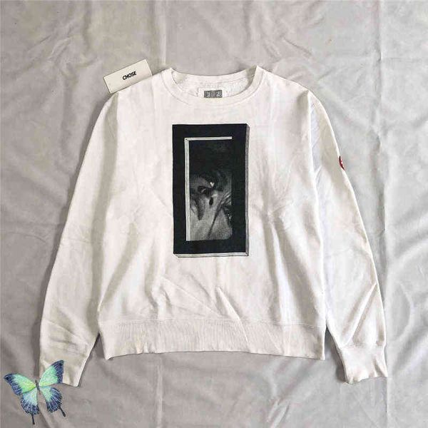 

men's hoodies sweatshirts cav empt c.e crewneck men women face print sweatshirts cav empt sweatshirt t220825, Black