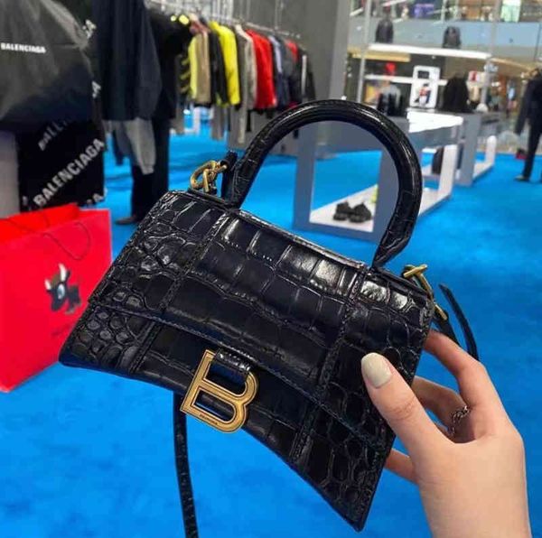 

handbags fashion balencigas bags designer women's messenger french high sense handbag vintage crocodile single shoulder