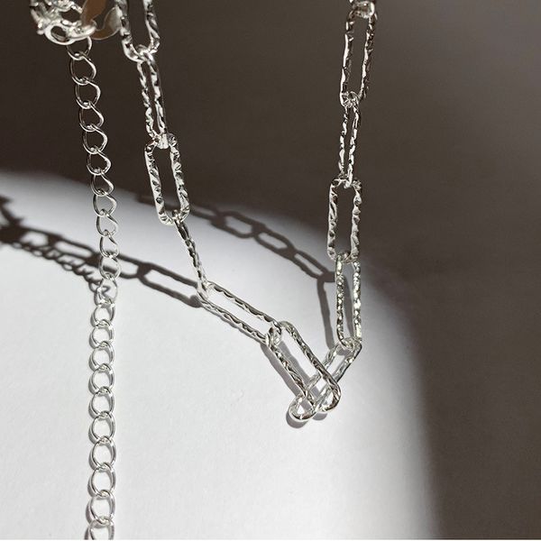 

Daily Outfit Simple Silver Color Choker Necklace Clavicle Chain Collar For Women Personality Fashion Jewelry