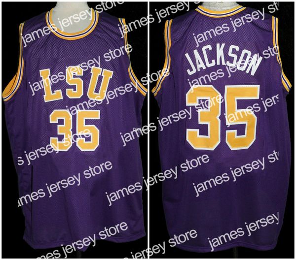

basketball jerseys chris jackson #35 lsu tigers college retro basketball jersey mens stitched custom any number name jerseys, Black;red
