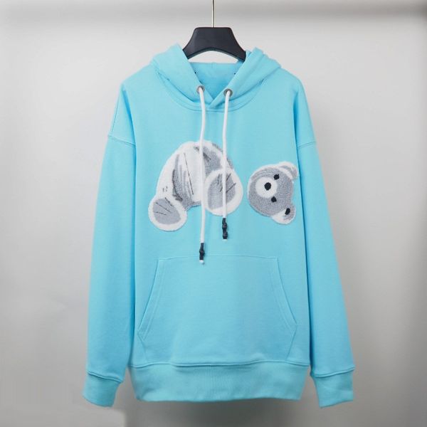 

new 2022 look hoodie designer white sweethearts sweatshirts tech fleeces autumn and winter teddy dear hoody 100% cotton fashion terry explos, Black