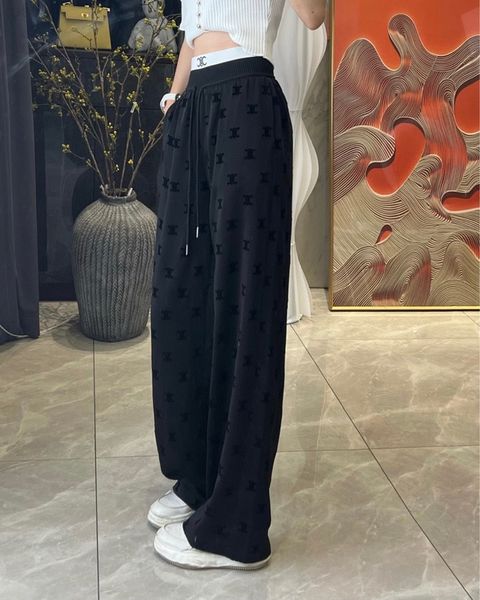 

women's shorts designer arc de triomphe high-grade acetate wide leg pants women's summer 2022 new elastic waist loose casual strai, White;black