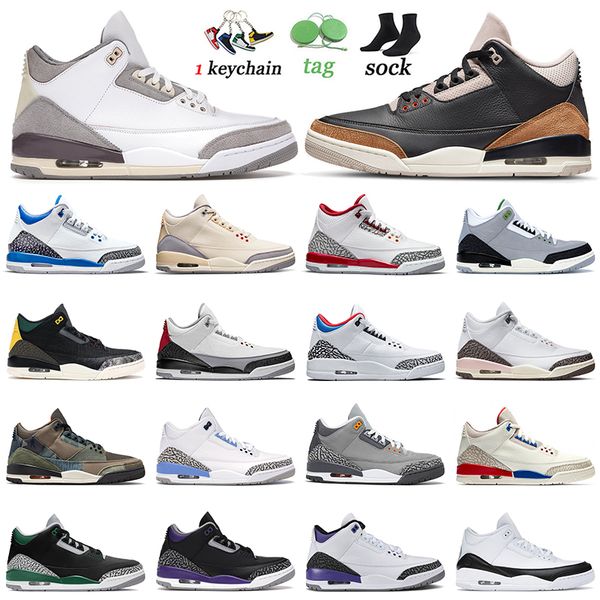 

3s mens shoes basketball jumpman 3 shoe women jorden jorda trainers medium grey desert elephant racer blue muslin cardinal red new seoul spo