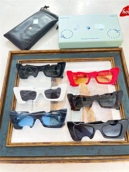 

hip-hop square sunglasses women men off notch hole design white sun glasses blue ladies vintage shados eyewear uv protection 05nmt7ou, White;black