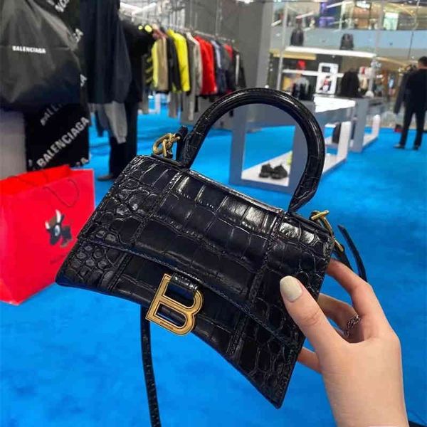 

handbags fashion balencigas bags designer designer bag women hourglass women's french high sense handbag vintage crocodile