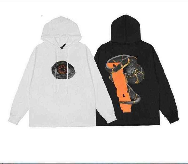 

hip hop fashiondemon fashion big v mens sweatshirts brands vlones hoodies womens streetwear pullover loose lovers clothing hoodie#s-xl1kv0p, Black
