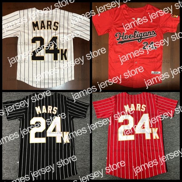 

baseball jersey bruno mars 24k hooligans men baseball jersey bet awards, Blue;black