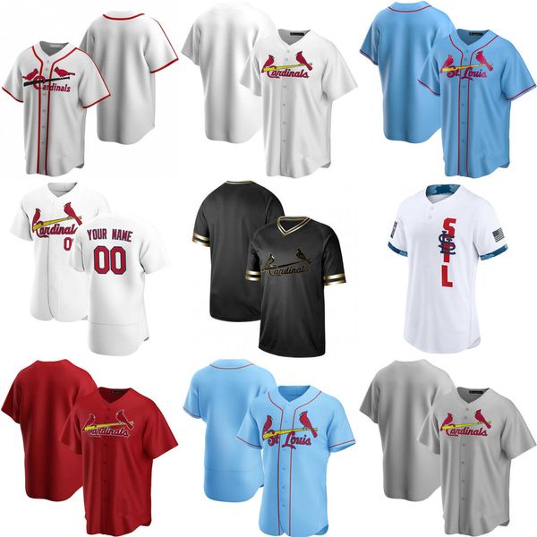 

baseball jerseys custom jersey st. louis''cardinals''mens women youth 1 ozzie smith 6 stan musial 11 paul dejong 16 kolt, Blue;black