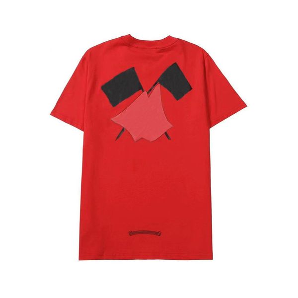 

luxury mens summer t shirts horseshoe flower tees ch brand man cross t-shirts sanskrit letter designer tshirts fashion boy hip hop sweater w, White;black