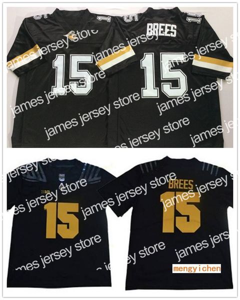 

american college football wear purdue boilermakers ncaa college 15 drew brees jerseys black football all stitched