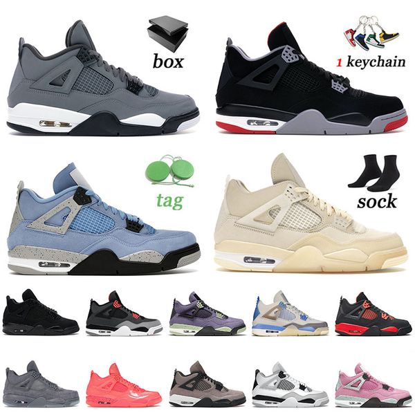 

retro men basketball jumpman shoes 4 4s iv cool grey university blue sail red thunder midnight navy seafoam bred what the men women outdoor