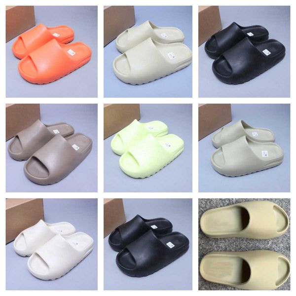 

slippers 2022 men women slippers ararat bone desert sand sandal glow green earth brown resin mens west slides outdoor beach sandals slipper, Black