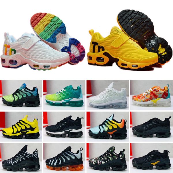 

kids shoes plus designer shoes sports running children boy girls trainers tn sneakers classic outdoor toddler size 28-35, Black