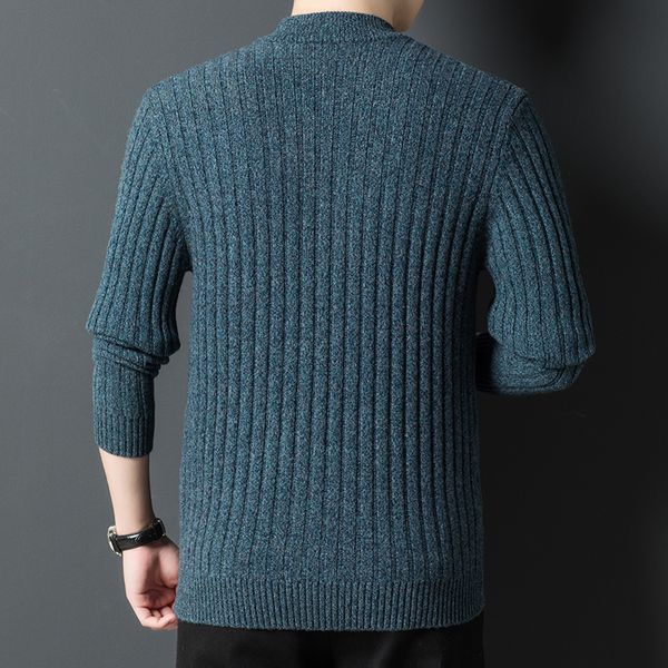 

men's jackets upscale men's autumn and winter longsleeved sweaters casual soft knitted cardigans 220826, Black;brown