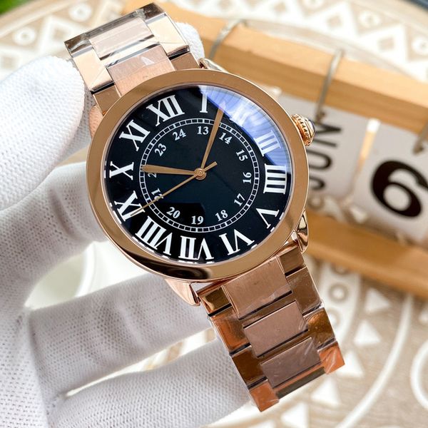 

mens watch automatic mechanical 42mm stainless steel life waterproof wristband for men wristband montre de luxe, Slivery;brown