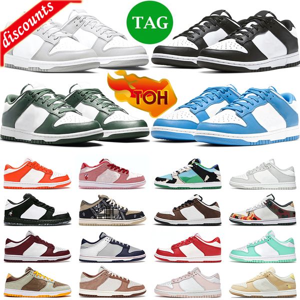 

big sandals designer size casual shoes for men women court purple panda unc sneakers grey fog womens sports trainers shoe, Black