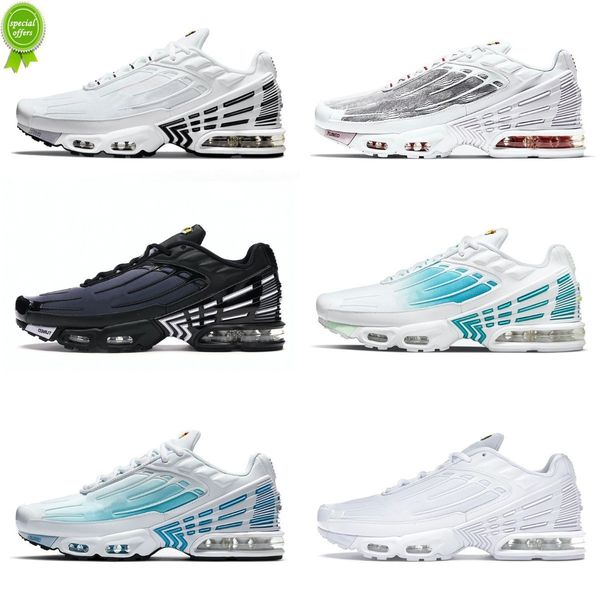 

new sandals tn plus 3 tuned men sports shoes laser blue white aquamarine tns, Black