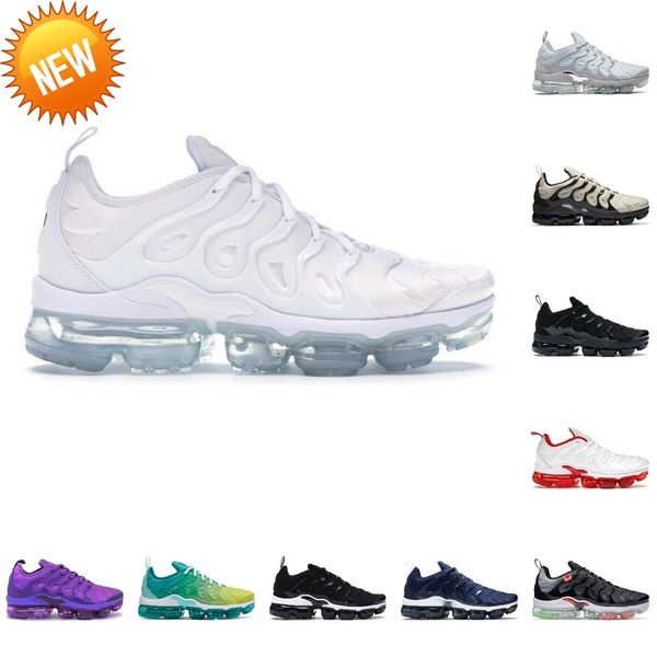 

new sandals designers tn plus men women running sports shoes cushion vapores usa triple black red blue royal tns volt griffey lemon lime lig