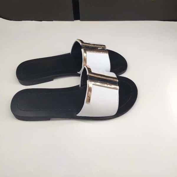 

slippers women's slippers with correct flower boxes dust bags designer shoes serpentine slides summer fashion wide flat-soled slippers, Black