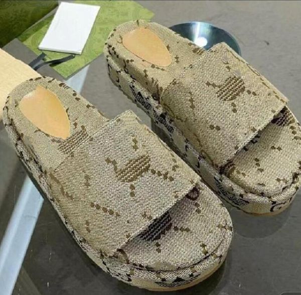 

slipper luxury ggity women sandals brand slides lady slide thick bottom design casual men shoes sneakers, Black