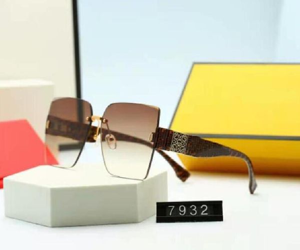 

2022 designer sunglasses fashion sun glasses man woman luxury 10461 full frame rectangle goggle adumbral 6 colors optional quality, White;black