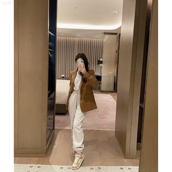 

women's suits & blazers designer 22aw early autumn new product simple embossed letter suit coat fashionable brand small crowd design an, White;black