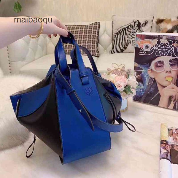 

women loews bags woman shoulder bag designer 2023 handbag hammock cowhide color fashion backpack single cross qzqo
