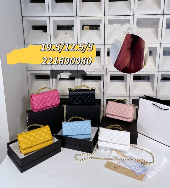 

luxury children diamond lattice handbags kids metals chain crossbody square bag girls single shoulder princess bags a9036, Black