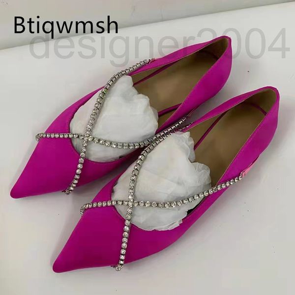 

dress shoes designer pearl flat woman pointed toe large rhinestone white real leather sandals lady wedding 7jg9, Black