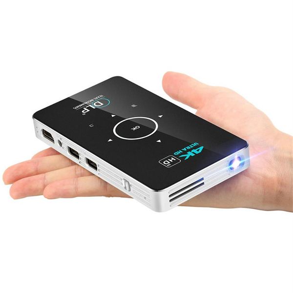 

c6 mini 4k dlp android 9 0 projector 5g wifi bluetooth 4 0 portable video home cinema support mobile phone miracast airplay amlogic s90237k
