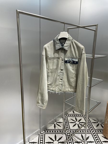 

men's designer jackets autumn winter short denim warm jackets fashion nylon patchwork design hole embroidery, Black;brown