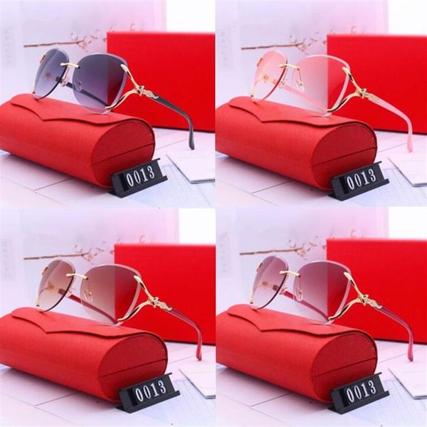 

new fashion sports rimless sunglasses gold metal wood sun glasses fashion mens womens leopard buffalo glasses quality with bo269r, White;black