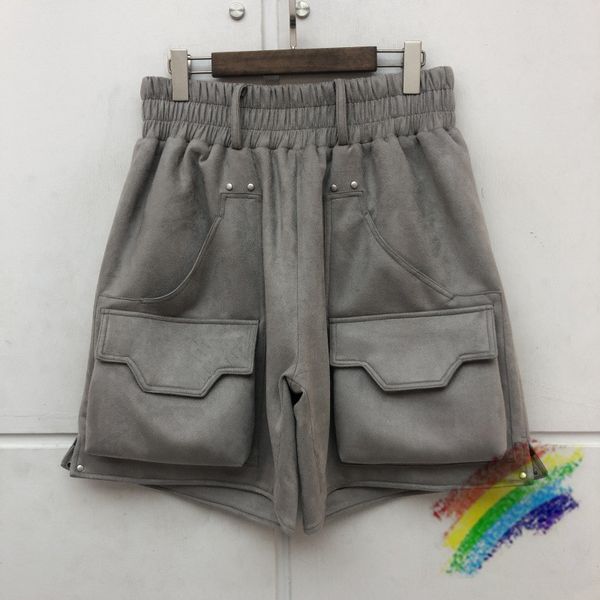 

heavy fabric men's pants breasted mesh shorts men women loose, Black