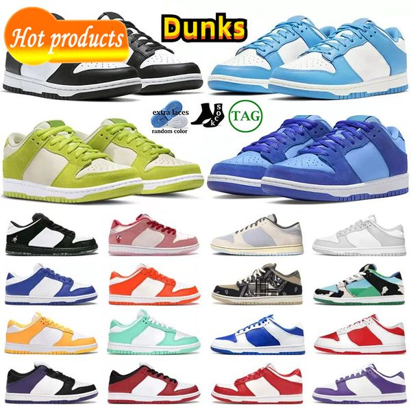 

2023 sandals designer casual shoes panda sneakers gai for men women syracuse grey fog varsity green mens womens outdoor dunks sb low jogging, Black