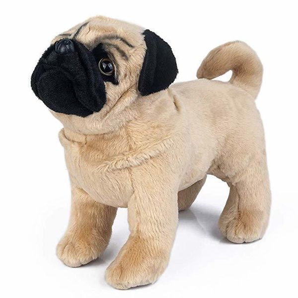 

Lifelike 12inch Standing Pug Dog Sloth hand puppet Squirrel Soft Stuffed Animals Plush Toys 30-32Cm Birthday Christmas Gifts For Kids, Multicolor