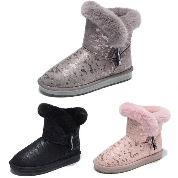 

new thick outdoor warm cotton shoes snow boots female short tube cute lazy one pedal winter cotton in martin net red with the paragraph size, White;red