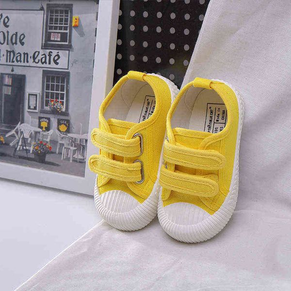 

sneakers boys girls candy color casual shoes baby kids breathable hook loop leisure soft children canvas toddler infant l1603, White