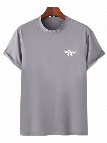 

men's t-shirts men wings and letter graphic tee d2l3#, White;black
