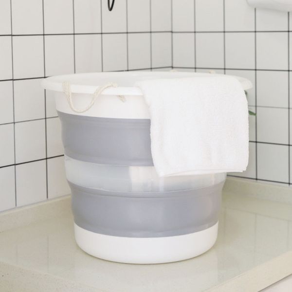 

30l large foldable bucket fishing equipment folding bucket outdoor foldable collapsible buckets camping basin thick travel basins 1222932
