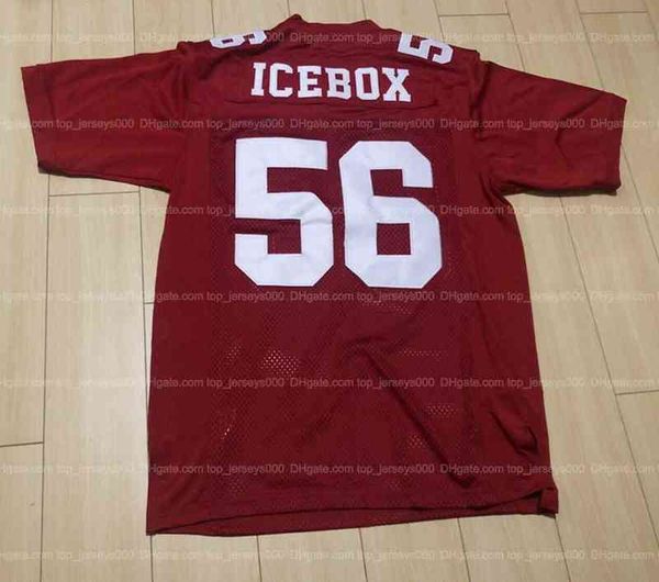 

american college football wear football jerseys custom icebox football jersey men's stitched red any name and number, Black