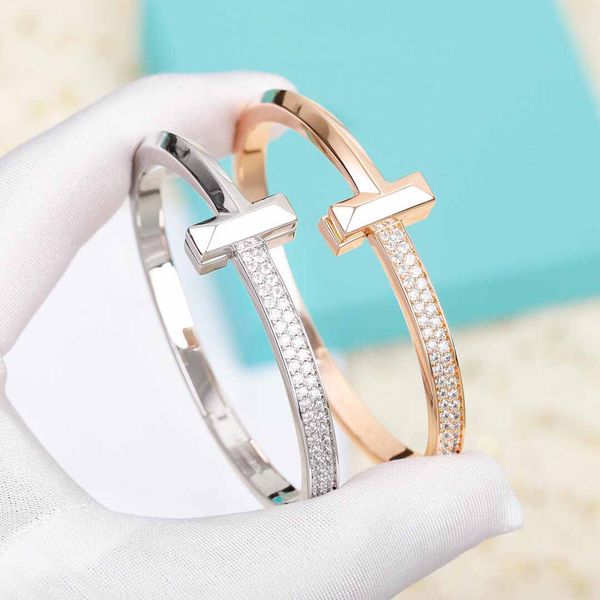 

v gold material charm thick wide bangle bracelet with sparkly diamond in two colors plated have box stamp velet bag ps4340a, Black