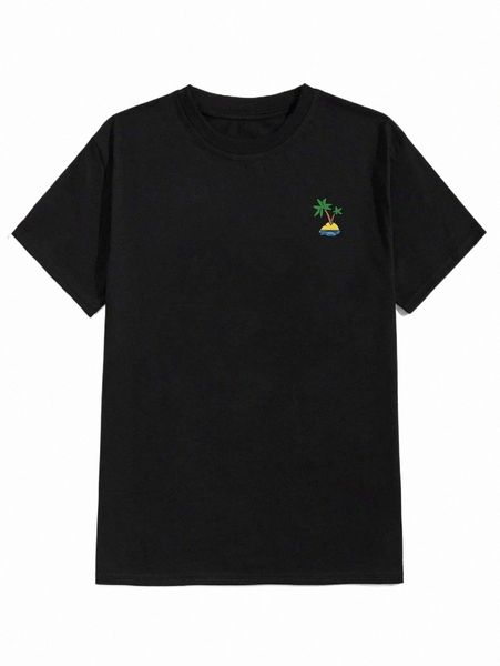 

men's t-shirts romwe guys tropical graphic tee a0hd#, White;black