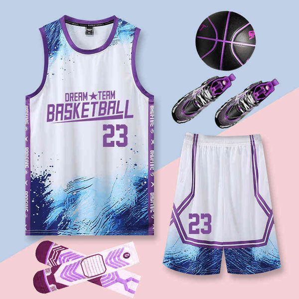 

fans &tees madis jersey summer basketball suit competition training vest children's sports quick drying, Black