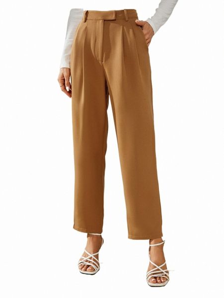 

women's suits & blazers slant pocket fold pleated pants u1h4#, White;black