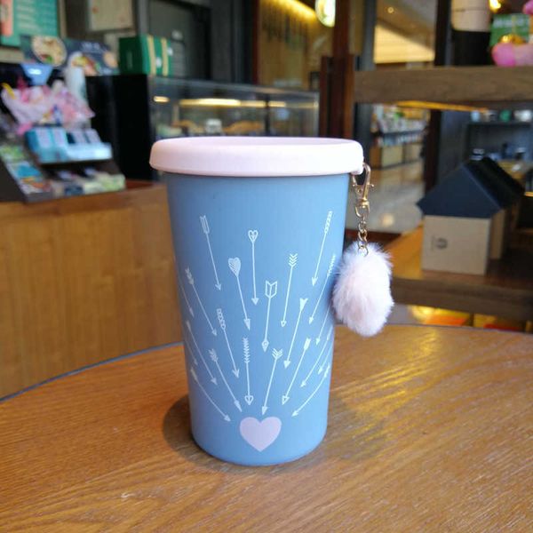 

starbucks mug valentine's day purple love words stainless steelcup with lid 355ml