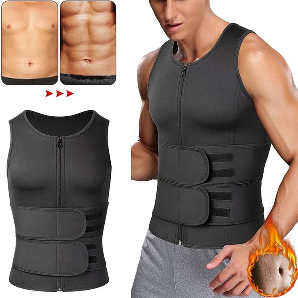 

mens body shapers men waist trainer sauna vest fitness corset abdomen slimming body shaper belly reducing shapewear burn fat shirt trimmer b, Black;brown