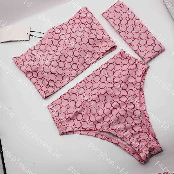 

brand letters women bikini fashion 3-pieces elastic charm swimsuit 2 colors bikinis set beach style beachwear, White;black
