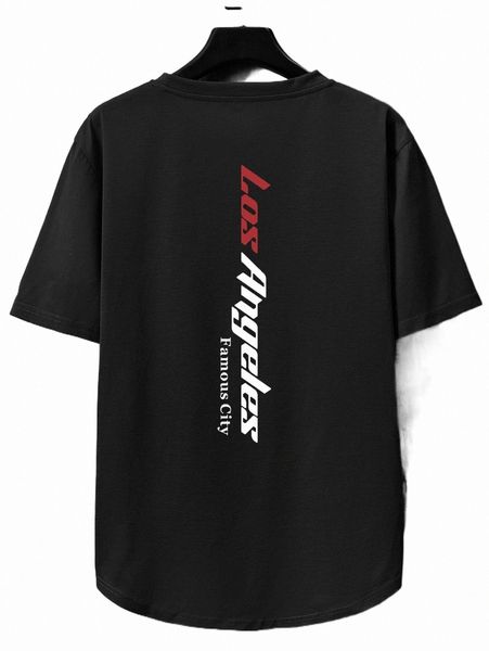 

men's t-shirts men letter graphic tee 2022 new 475g#, White;black