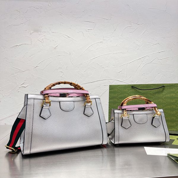 

women men crossbody genuine leather bags tote fashion shoulder bag luxury designer bags diana original bamboo handbags wallet